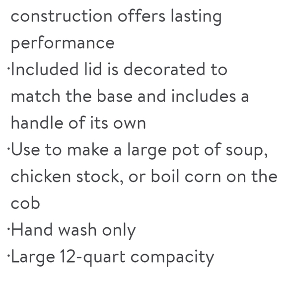 🎄 New Merry Meadows 12 Quart Stock Pot - Picture 5 of 6